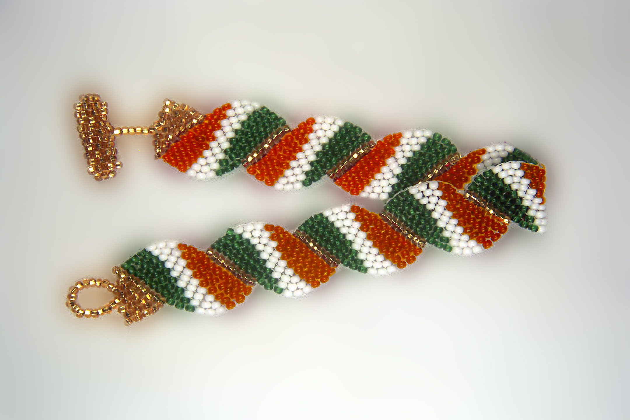 Designer Jewelry - Wavy Flag Bracelet - Ireland