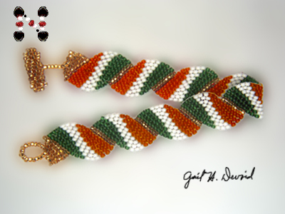 Designer Jewelry-Wavy Flag Bracelet-Italy