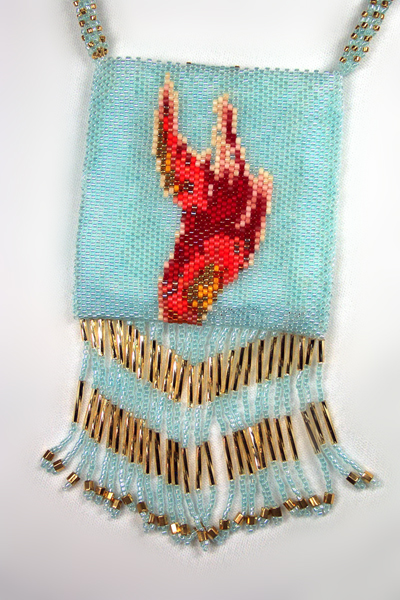 Designer Jewelry - Gail Devoid Wizard & Fire Amulet Bag