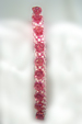 Designer Jewelry - Pink and White Bracelet and how it looks worn